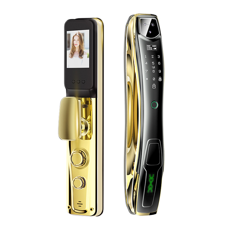 Enrique Tuya 3d face recognition gold gold smart door lock digital lock smart life automatic biometr