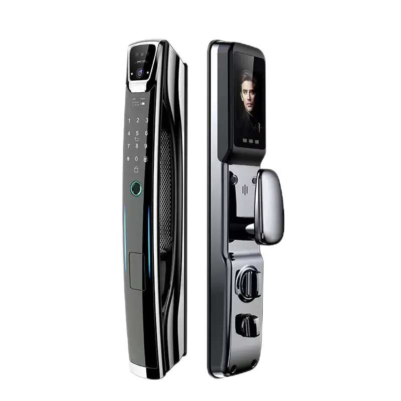 Enrique Tuya Electric Biometric Fingerprint Face Recognition Smart Door Lock Tuya WiFi Intercom for 