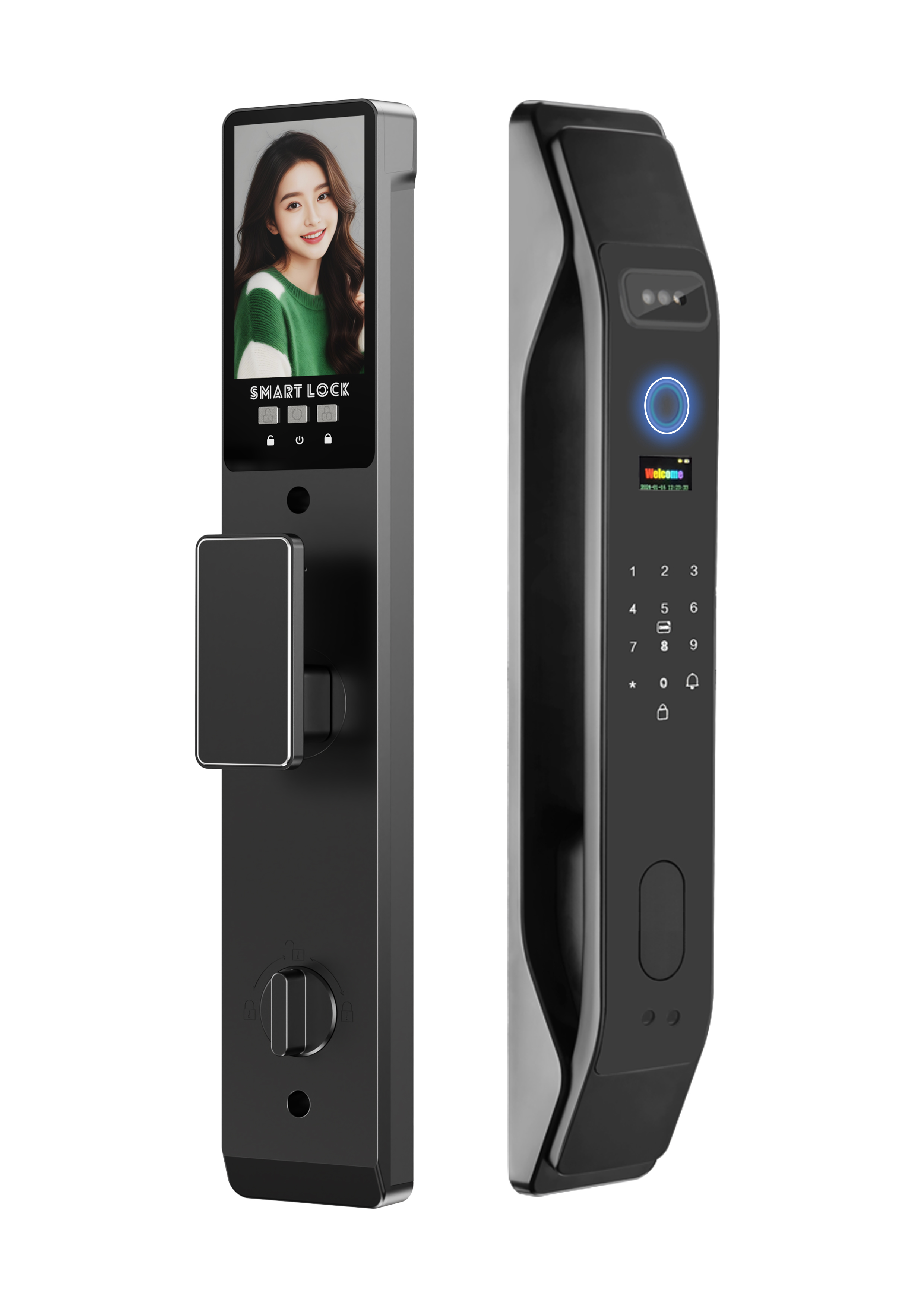 Enrique Tuya Active Video Intercom Digital Safe Face Fingerprint 3D Face Aluminum Smart Door Lock wi